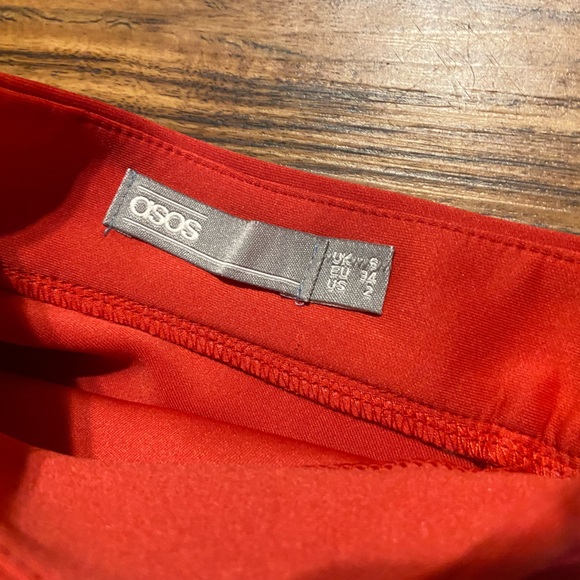 asos Midi Bright Pink Circle Skirt - Picture 4 of 9